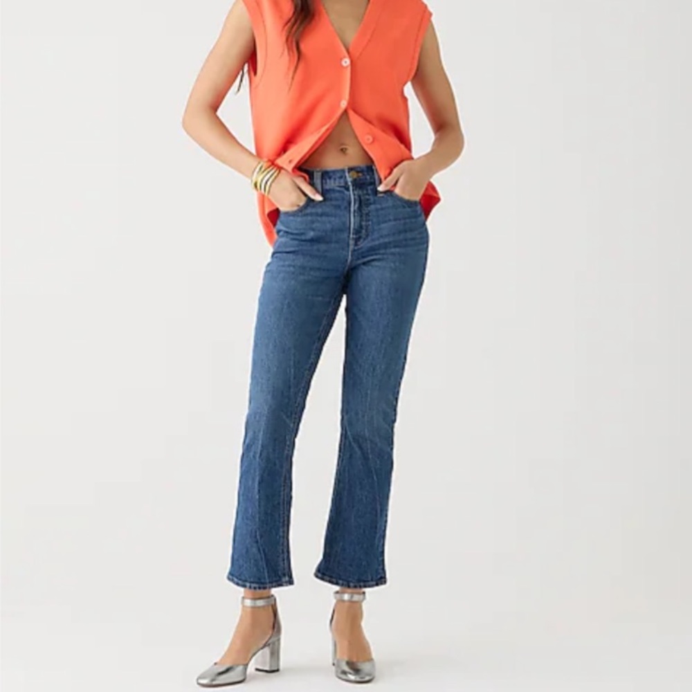 J Crew 10” Demi boot crop jeans